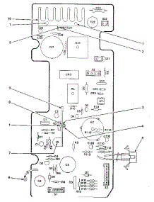 Power Control Circuit Board parts for Kenmore Microwave 564.8998310 (5648998310, 564 8998310) from AppliancePartsPros.com