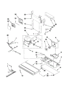 Unit Parts parts for Kenmore Refrigerator 596.72009011 (59672009011, 596 72009011) from AppliancePartsPros.com