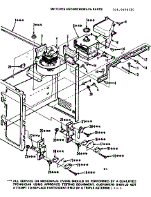 Switches And Microwave Parts parts for Kenmore Microwave 564.9988110 (5649988110, 564 9988110) from AppliancePartsPros.com