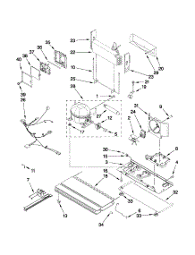 Unit Parts parts for Kenmore Refrigerator 596.72012012 (59672012012, 596 72012012) from AppliancePartsPros.com