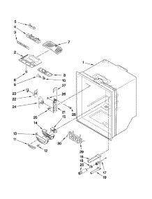 Refrigerator Liner Parts parts for Kenmore Refrigerator 596.72019012 (59672019012, 596 72019012) from AppliancePartsPros.com