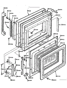 Door Parts parts for Kenmore Microwave 564.8888310 (5648888310, 564 8888310) from AppliancePartsPros.com