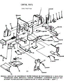 Control Parts parts for Kenmore Microwave 564.9927710 (5649927710, 564 9927710) from AppliancePartsPros.com