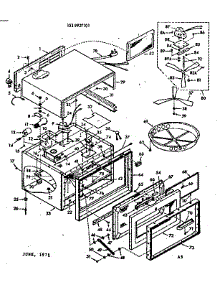 Oven Section parts for Kenmore Microwave 103.9927101 (1039927101, 103 9927101) from AppliancePartsPros.com