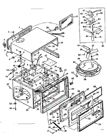 Oven Section parts for Kenmore Microwave 103.9927002 (1039927002, 103 9927002) from AppliancePartsPros.com