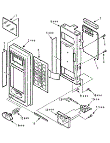 Control Panel parts for Kenmore Microwave 565.8932580 (5658932580, 565 8932580) from AppliancePartsPros.com