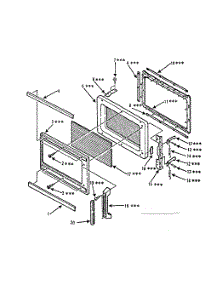 Door Parts parts for Kenmore Microwave 564.8747680 (5648747680, 564 8747680) from AppliancePartsPros.com