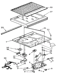 Compartment Separator parts for Kenmore Refrigerator 106.9610613 (1069610613, 106 9610613) from AppliancePartsPros.com