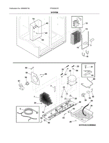 System parts for Frigidaire Refrigerator FFSS2625TS0 from AppliancePartsPros.com