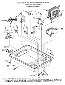Microwave Parts parts for Kenmore Microwave 564.8668610 (5648668610, 564 8668610) from AppliancePartsPros.com