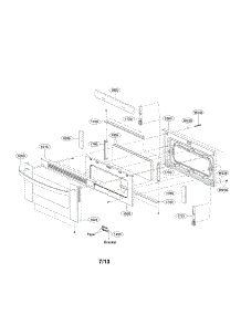 Upper Door Parts parts for Lg Range LDE3037ST/00 from AppliancePartsPros.com