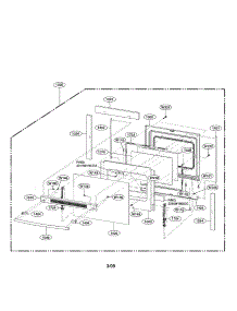 Door Parts parts for Lg Range LRE30451SW/01 from AppliancePartsPros.com