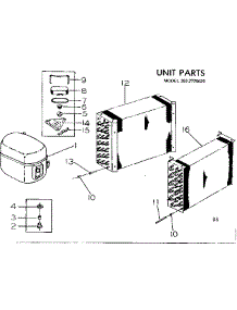 Unit Parts parts for Kenmore Heat Pump System 253.7770620 (2537770620, 253 7770620) from AppliancePartsPros.com