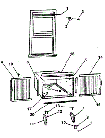 Window Mounting & Accessories parts for Kenmore Heat Pump System 253.8781850 (2538781850, 253 8781850) from AppliancePartsPros.com