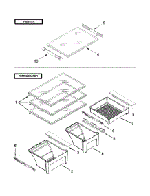 Shelf Parts parts for Kenmore Heater 85316 from AppliancePartsPros.com
