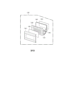 Door Parts parts for Kenmore Microwave 721.66222011 (72166222011, 721 66222011) from AppliancePartsPros.com