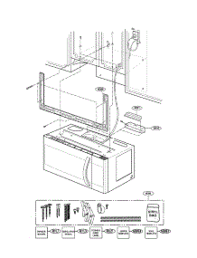 Installation Parts parts for Kenmore Microwave 721.85033111 (72185033111, 721 85033111) from AppliancePartsPros.com