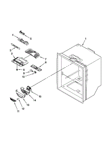 Refrigerator Liner Parts parts for Kenmore Refrigerator 596.69912013 (59669912013, 596 69912013) from AppliancePartsPros.com