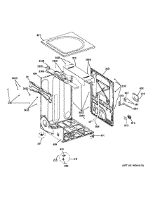 Cabinet parts for Ge Dryer GFDN110ED1WW from AppliancePartsPros.com