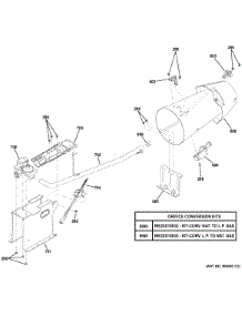 Gas Valve & Burner Assembly parts for Ge Dryer GHDS365GF1RR from AppliancePartsPros.com