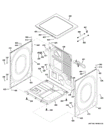 Cabinet & Top Panel parts for Ge Dryer GHDS365GF1RR from AppliancePartsPros.com