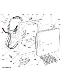 Front Panel & Door parts for Ge Dryer GTDS570GD1WW from AppliancePartsPros.com
