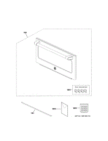Door Parts parts for Ge Microwave CWB7030SL2SS from AppliancePartsPros.com