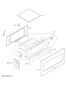 Door Parts parts for Ge Microwave ZWL1126SJ4SS from AppliancePartsPros.com