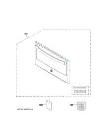 Door Parts parts for Ge Microwave PSB9240EF2ES from AppliancePartsPros.com