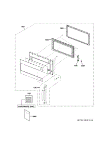 Door Parts parts for Ge Microwave CVM1750SH2SS from AppliancePartsPros.com