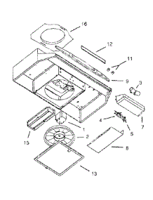 Range Hood parts for Kenmore Range Hood 233.52154003 (23352154003, 233 52154003) from AppliancePartsPros.com