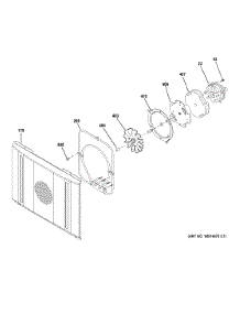 Large Convection Fan parts for Ge Range C2Y486P2M1S1 from AppliancePartsPros.com