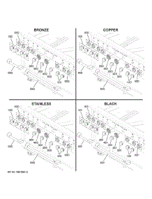 Cafe Customization parts for Ge Range C2Y486P2M1S1 from AppliancePartsPros.com