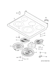 Cooktop parts for Ge Range JB655SK5SS from AppliancePartsPros.com