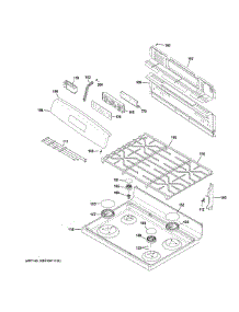 Control Panel & Cooktop parts for Ge Range JGB645SEK2SS from AppliancePartsPros.com