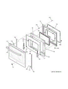 Door parts for Ge Range PHS930BL1TS from AppliancePartsPros.com