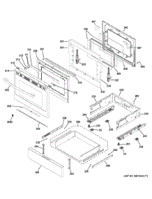 Door & Drawer Parts parts for Ge Range PGB911DEJ3WW from AppliancePartsPros.com