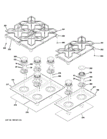 Cooktop parts for Ge Range ZDP486LRP6SS from AppliancePartsPros.com