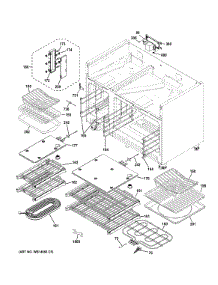 Oven Cavity Parts parts for Ge Range ZDP486LRP6SS from AppliancePartsPros.com
