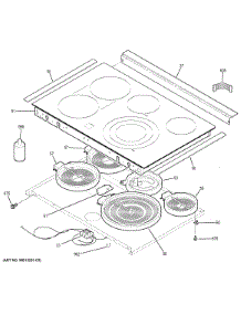 Cooktop parts for Ge Range JS750DF3BB from AppliancePartsPros.com