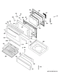 Door & Drawer Parts parts for Ge Range PGB940DEF2BB from AppliancePartsPros.com
