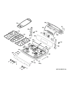 Control Panel & Cooktop parts for Ge Range JGB850SEF2SS from AppliancePartsPros.com
