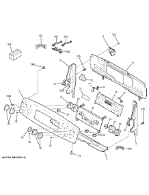 Control Panel parts for Ge Range PB930SH1SS from AppliancePartsPros.com