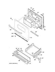 Door & Drawer Parts parts for Ge Range JGBS10DEF1BB from AppliancePartsPros.com