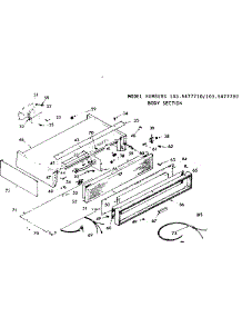 Body Section parts for Kenmore Range Hood 103.5477710 (1035477710, 103 5477710) from AppliancePartsPros.com