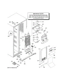 Freezer Section parts for Ge Refrigerator GSE25HGHKHWW from AppliancePartsPros.com