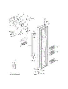 Freezer Door parts for Ge Refrigerator CZS22MSKKHSS from AppliancePartsPros.com