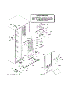 Freezer Section parts for Ge Refrigerator PSE25KGHGHWW from AppliancePartsPros.com