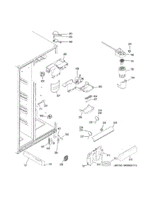 Fresh Food Section parts for Ge Refrigerator GZS22DGJJFBB from AppliancePartsPros.com