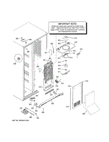Freezer Section parts for Ge Refrigerator PZS22MSKGHSS from AppliancePartsPros.com